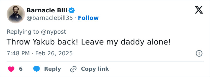 Tweet about an "alien" fish by deep-sea fisherman, saying "Throw Yakub back! Leave my daddy alone!