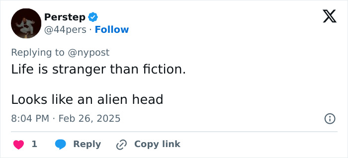 Tweet reaction to a deep-sea fisherman's "alien" fish with a comment about life being stranger than fiction.
