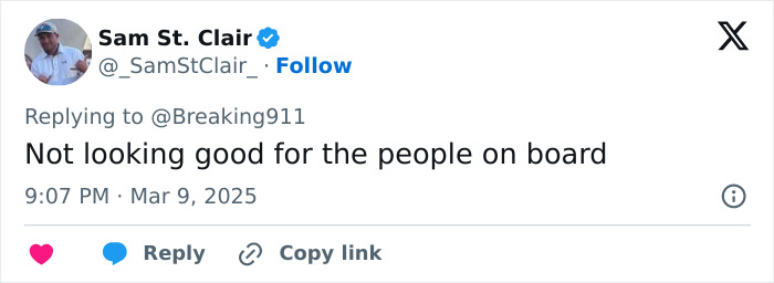 Screenshot of a tweet discussing injuries from a plane crash-landing in a Pennsylvania suburb. Screenshot of a tweet discussing injuries from a plane crash-landing in a Pennsylvania suburb.
