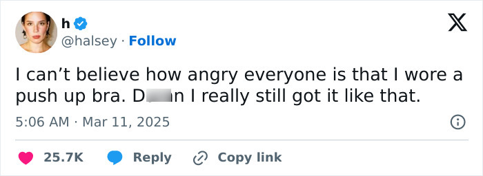 Halsey responds to criticism on social media, discussing online trolls and body image issues. Halsey responds to criticism on social media, discussing online trolls and body image issues.