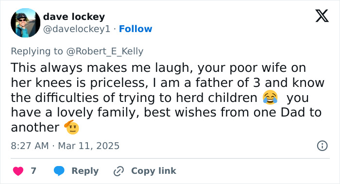 Tweet reply sharing nostalgia over viral BBC Dad interview with his kids. Tweet reply sharing nostalgia over viral BBC Dad interview with his kids.