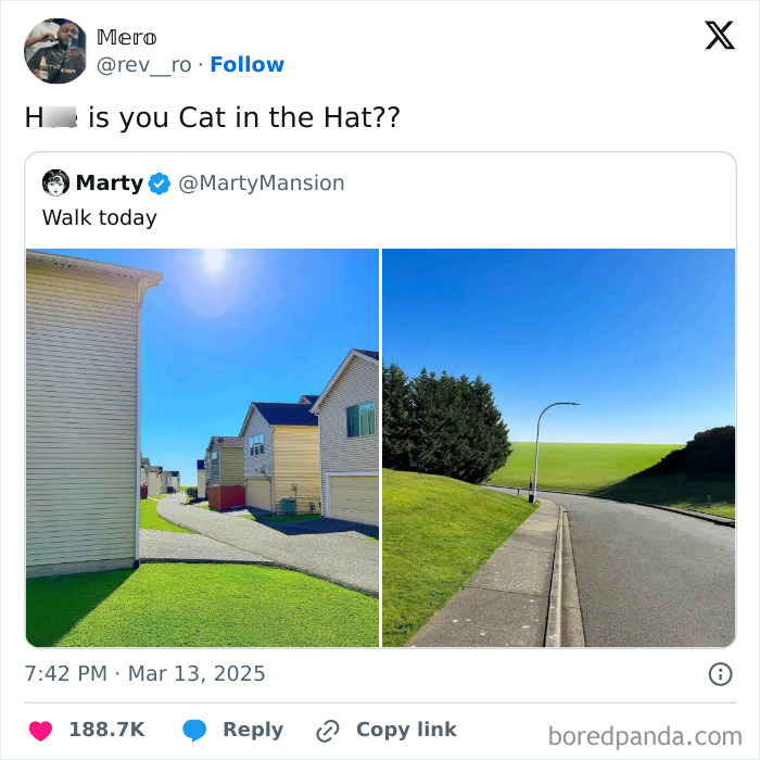 Split image of neighborhood houses and a scenic walk, humorously captioned. Main SEO keyword included: "Generational Wealth".