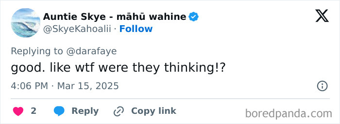 A tweet responding to a police officer's cruel action, questioning their decision-making.