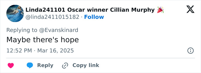 Tweet response to Disney's 'Snow White' live-action film, expressing optimism.