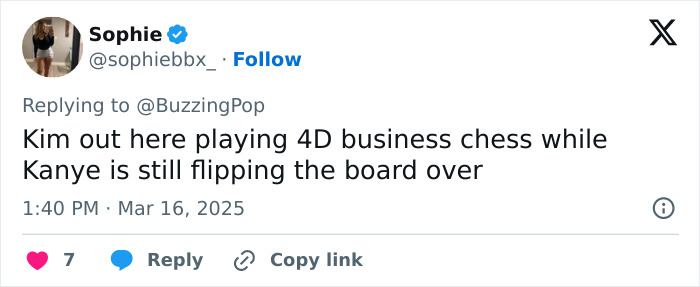 Tweet criticizing Kanye West's actions involving North, mentioning Kim Kardashian and business strategy. Tweet criticizing Kanye West's actions involving North, mentioning Kim Kardashian and business strategy.