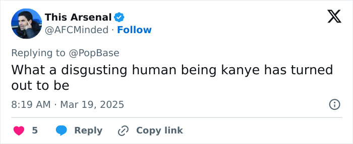 Tweet criticizing Kanye after statement about Beyonc&eacute;'s children.