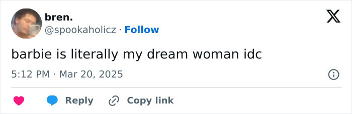 Tweet admires Barbie Ferreira stunning fans.