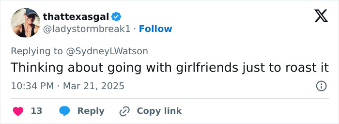 A tweet about going to see 'Snow White' in theaters with friends, potentially to mock the film.