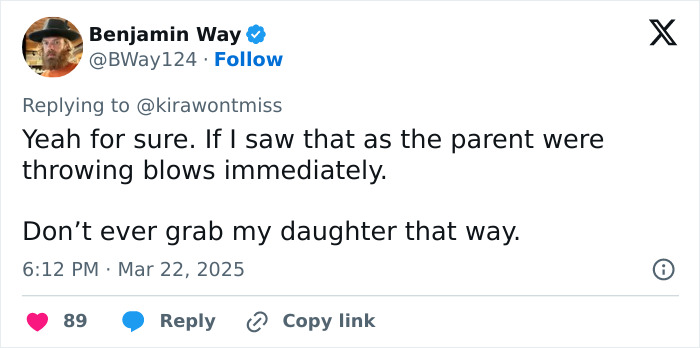 Tweet reacting to viral basketball coach incident involving player&rsquo;s hair.