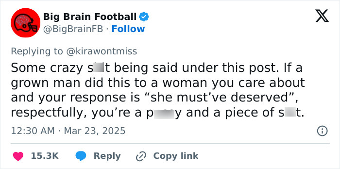 Tweet criticizing response to viral basketball coach pulling player's hair incident.