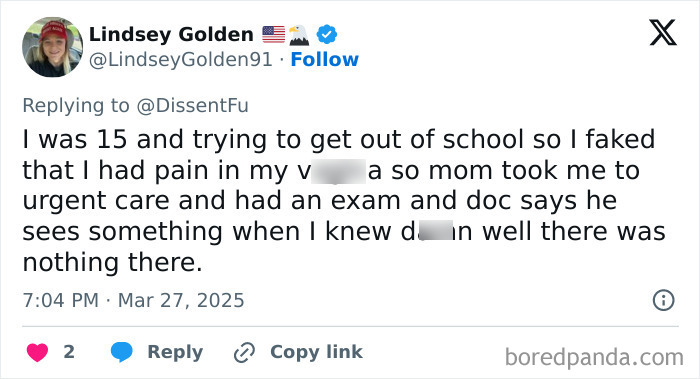 Tweet describing a story about a doctor's misdiagnosis experience.