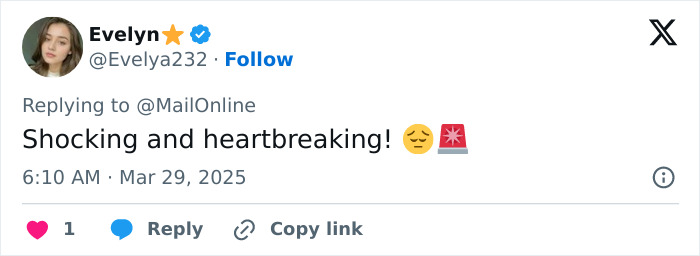 Tweet from Evelyn describes an assault incident at a bachelorette party as "shocking and heartbreaking.