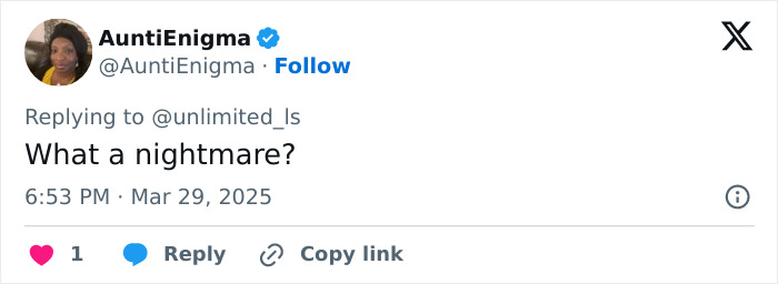 Tweet by AuntiEnigma reacting to shocking news about a convict assaulting a bride-to-be at a bachelorette party.