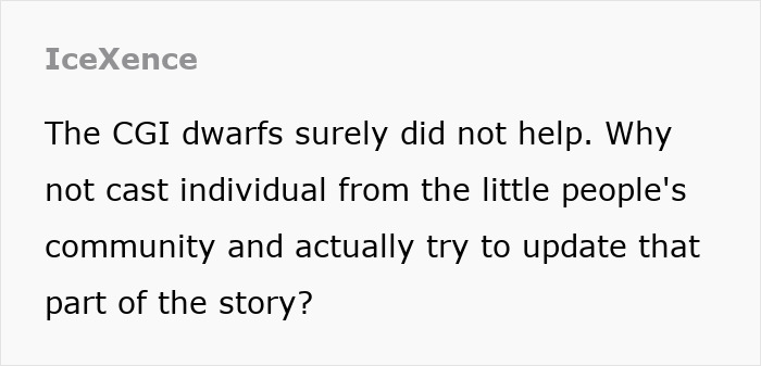 Text critique on Disney's Snow White, focusing on CGI dwarfs and casting choices. Text critique on Disney's Snow White, focusing on CGI dwarfs and casting choices.