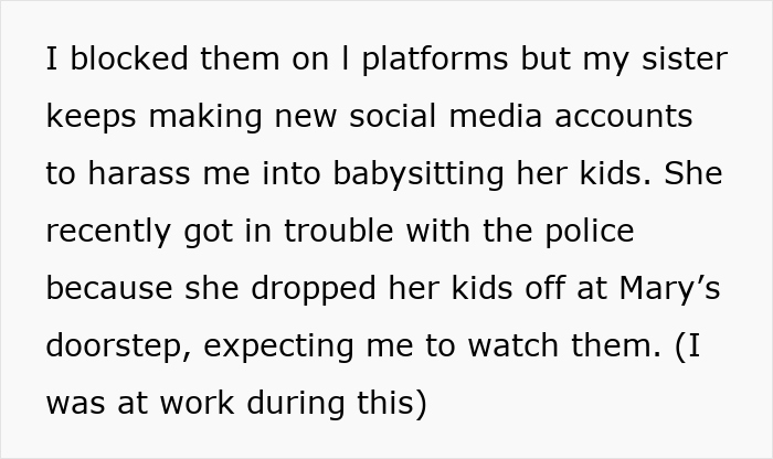 Teenager escapes babysitting chaos, sister reacts on social media.