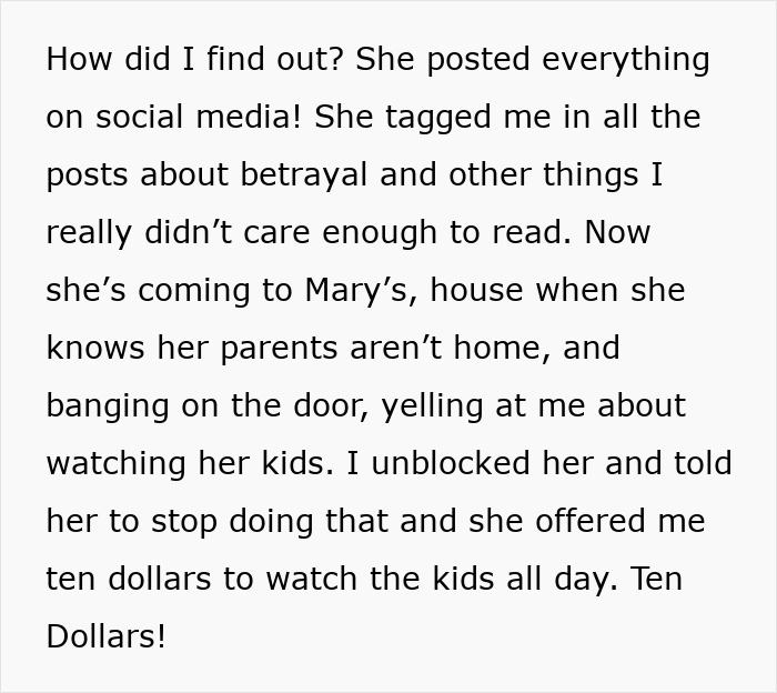 Teenager flees babysitting chaos, sister reacts angrily on social media over the situation.
