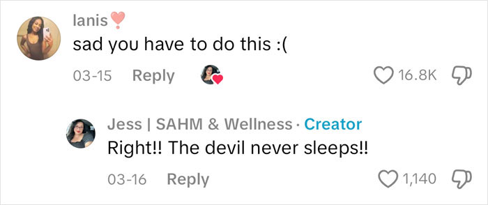 Comments on a mom following her daughter&rsquo;s 5k runs, sparking a discussion.