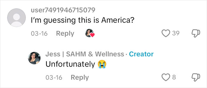 Comment thread with "Mom follows her daughter" discussion, featuring user interactions and reactions.