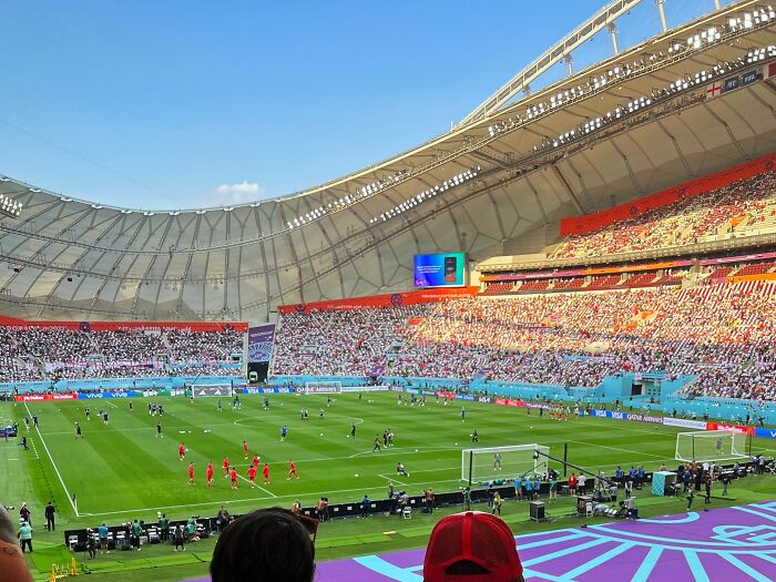 Soccer stadium filled with fans during a match in one of the iconic cathedrals of soccer where legends are born.