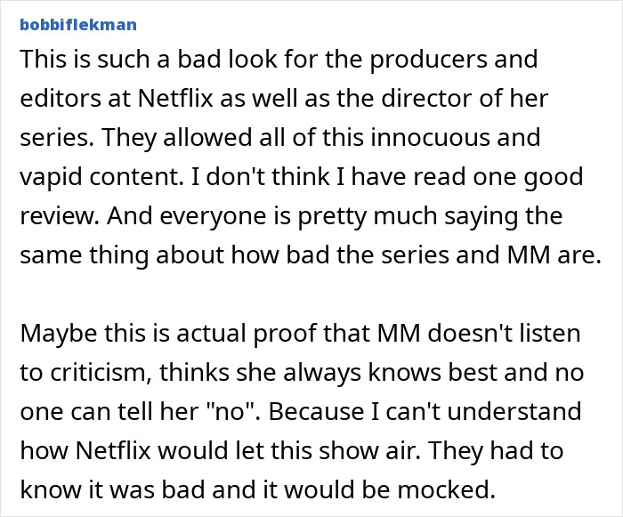 Critical review of Meghan Markle's show, highlighting negative feedback and controversies on Netflix. Critical review of Meghan Markle's show, highlighting negative feedback and controversies on Netflix.