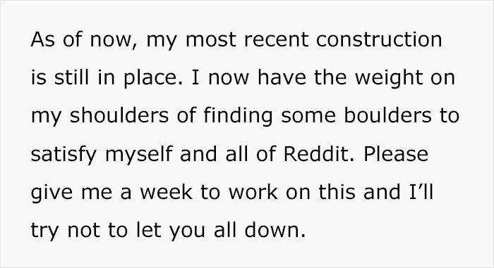 &ldquo;This Is Not A Driveway&rdquo;: Woman Prepares A Boulder-Sized Reality Check For Jerk Neighbors