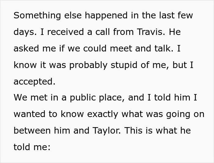 Text from an online confession about a guy, his ex-girlfriend, and her cousin&rsquo;s situation.