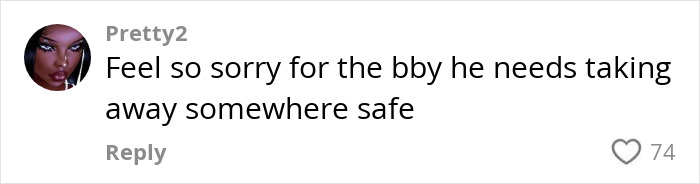 Comment about "Mom On The Run" being imprisoned in Thailand, expressing concern for a child's safety.