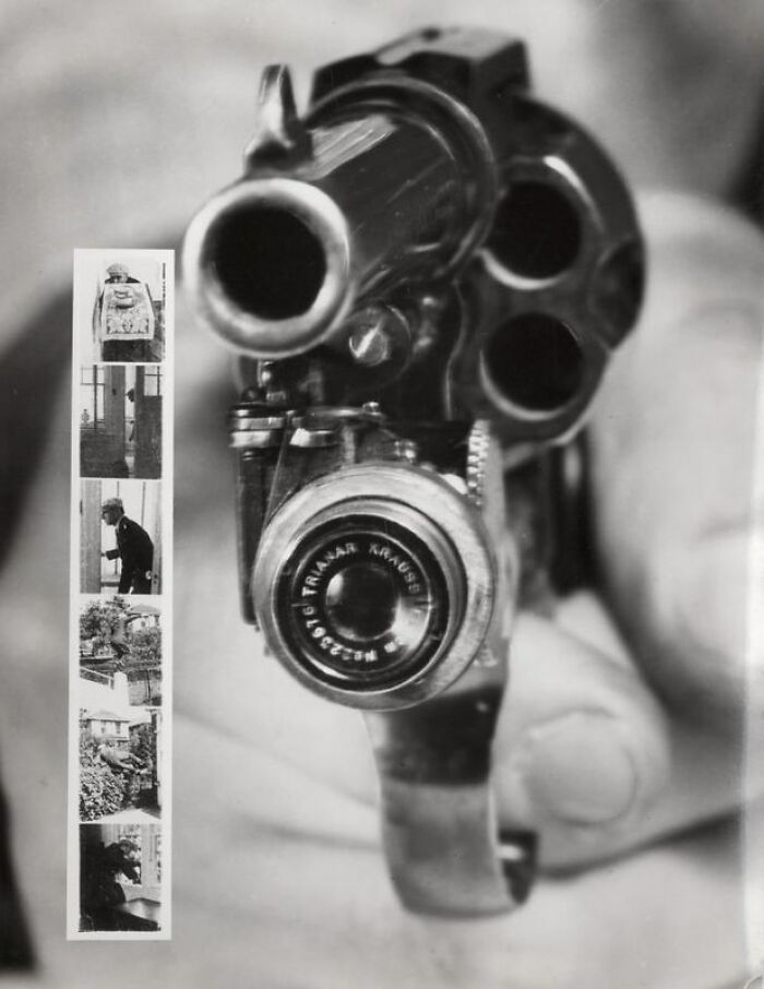 A revolver camera captures a series of images, showcasing a weird invention that once seemed revolutionary.