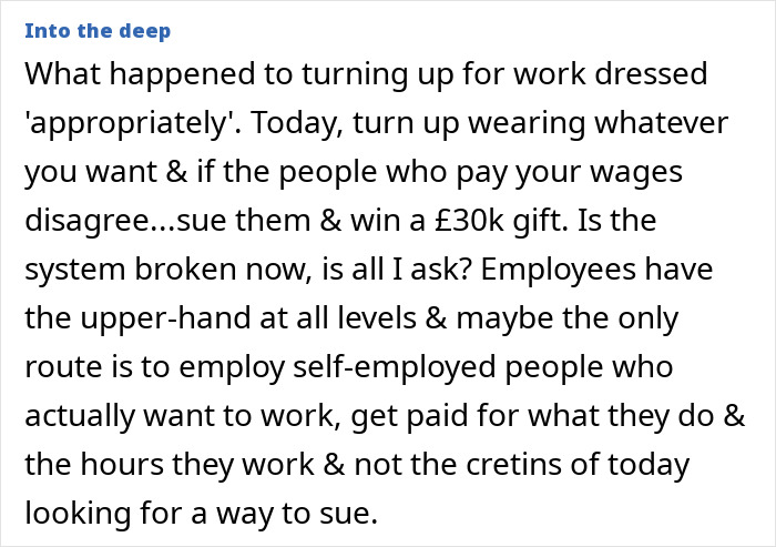 Workplace mistreatment over trainers; employee sues and wins compensation. Workplace mistreatment over trainers; employee sues and wins compensation.