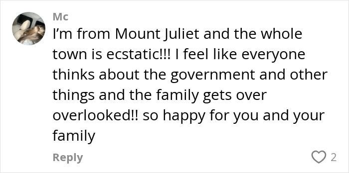Comment expressing joy for an astronaut's health after returning to Earth.