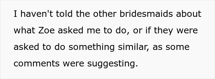 Bridesmaid's text message about bride's unusual surgery request for wedding prep. Bridesmaid's text message about bride's unusual surgery request for wedding prep.