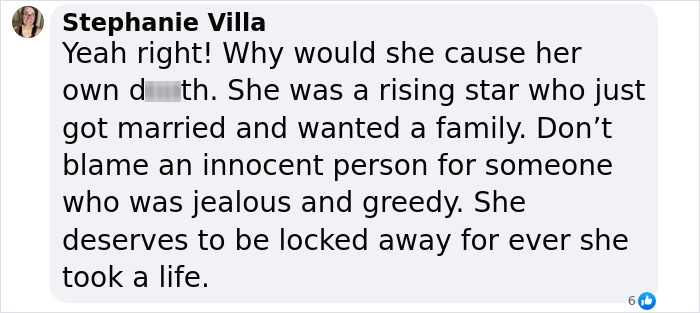 Comment discussing parole denial and blame in Selena case.