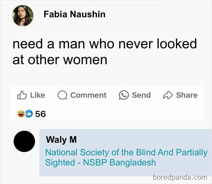 Facebook meme with a humorous comment about finding a faithful man, captioned "50 Nerds of Grey."