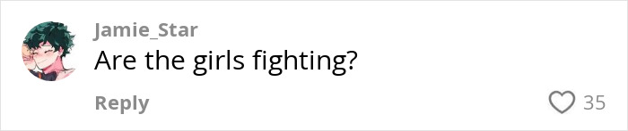 Comment screenshot with text: "Are the girls fighting?" highlighting Emma Stone and Margaret Qualley's exchange. Comment screenshot with text: "Are the girls fighting?" highlighting Emma Stone and Margaret Qualley's exchange.