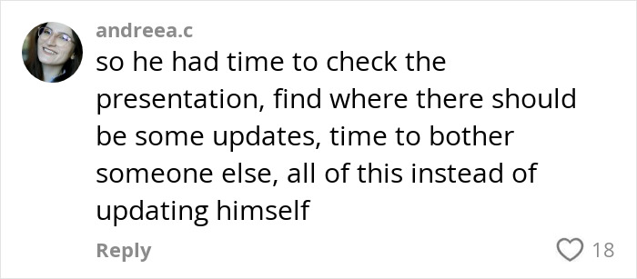 Comment discussing a toxic boss's behavior during a vacation.