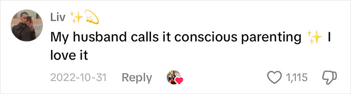 Comment on conscious parenting, expressing love for the approach. Comment on conscious parenting, expressing love for the approach.