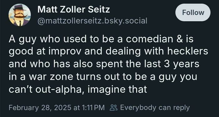 Screenshot of a tweet by Matt Zoller Seitz highlighting courage to speak boldly despite challenges and adversity.