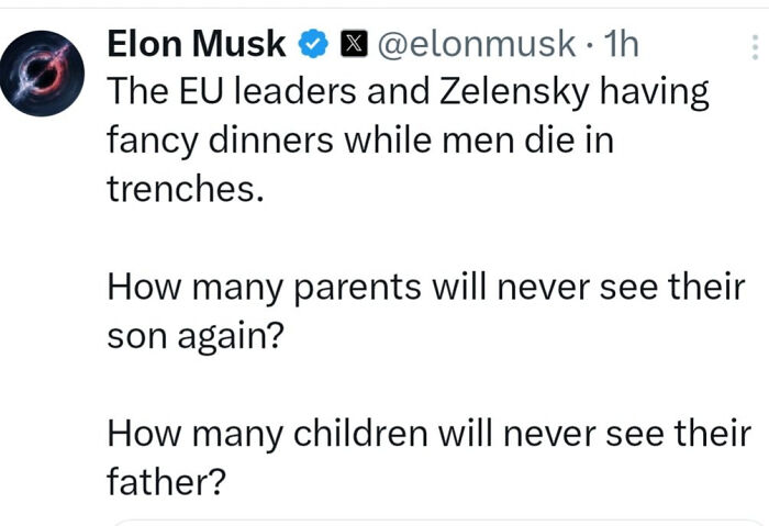 Tweet highlighting facepalm moments, questioning priorities of EU leaders and Zelensky during ongoing conflicts.