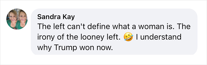 Facebook comment expressing outrage over Oscars Best Actress win. Facebook comment expressing outrage over Oscars Best Actress win.