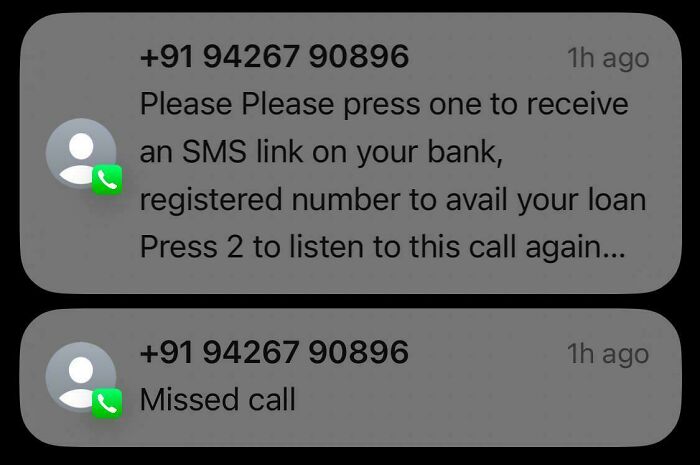 Phone screen displaying a scam call with instructions to press numbers, highlighting shameless scams in action.