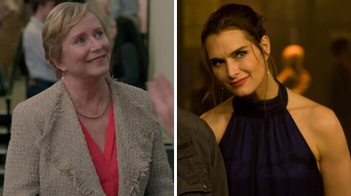 Two actresses in different scenes, capturing moments highlighting actors replaced mid-production.