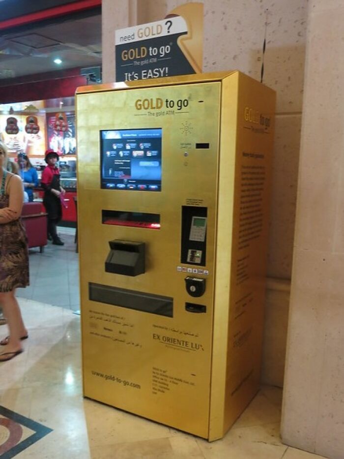 Gold ATM Machine At Atlantis Dubai