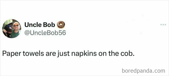 Middle class fancy meme comparing paper towels to napkins on the cob.