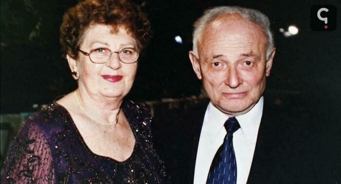 Elderly couple posing together, highlighting fascinating facts about heroism and survival during a historic event.