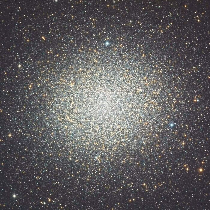 Astrophotography: a vibrant display of countless stars forming a dense cluster, captured in the night sky.