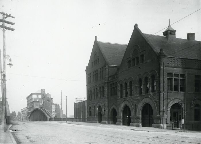 Historic urban street scene with classic architecture, illustrating how much the world has changed over time.
