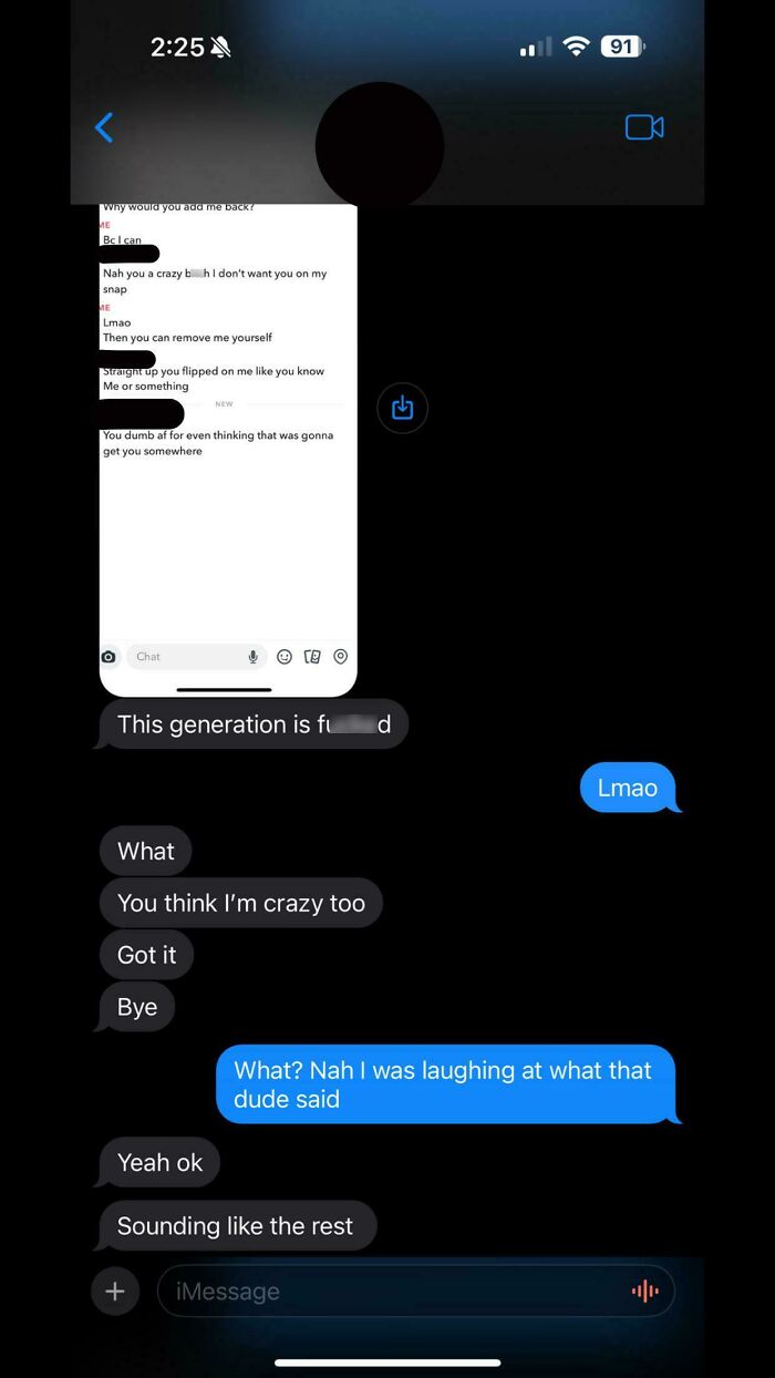 Screenshot of text messages showing toxic behavior between individuals, illustrating nice girls being as toxic as nice guys.