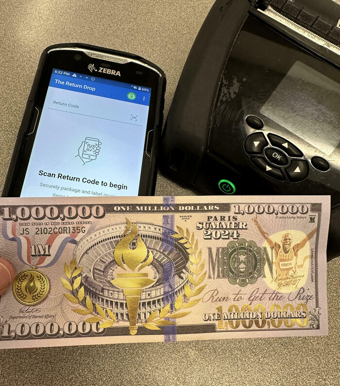 Cash register and a fake one million dollar bill illustrating customer cluelessness.