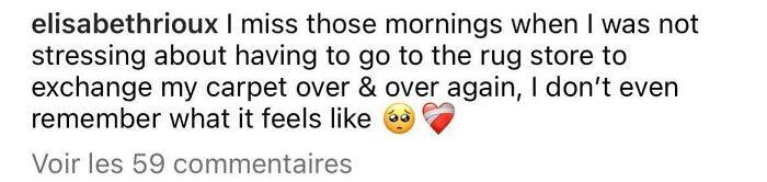 Rich people shamed online for carpet exchange stress with emojis of a sad face and a broken heart.