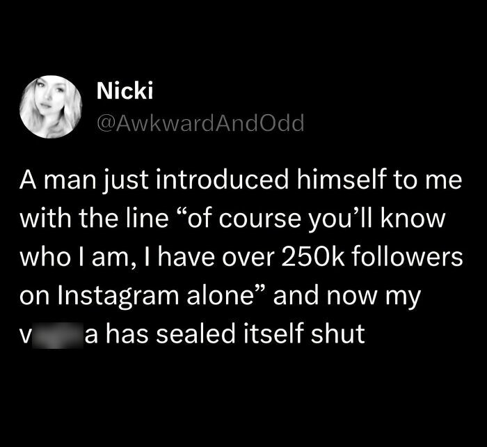 Tweet screenshot humorously criticizing social media bragging with a sarcastic response.